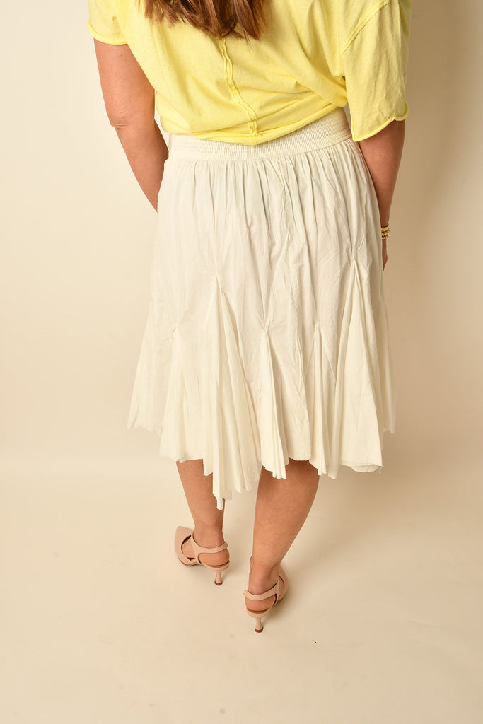 FRIDA GODET MIDI SKIRT