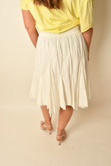 FRIDA GODET MIDI SKIRT