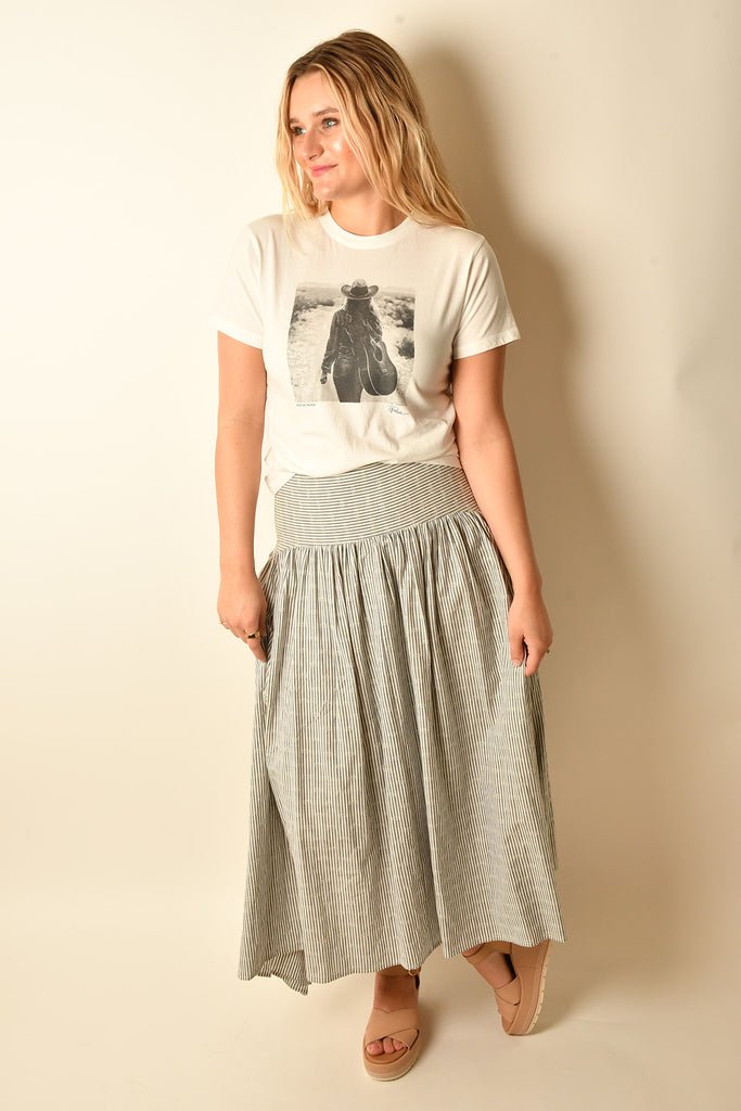 SORRENTO STRIPED DROP-WAIST