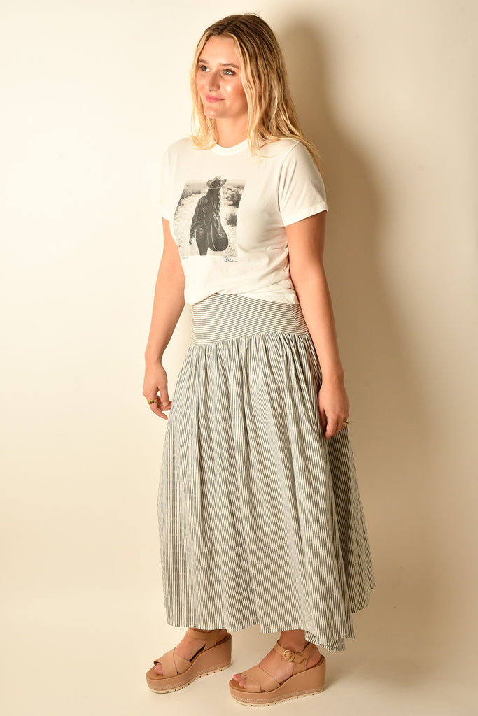 SORRENTO STRIPED DROP-WAIST