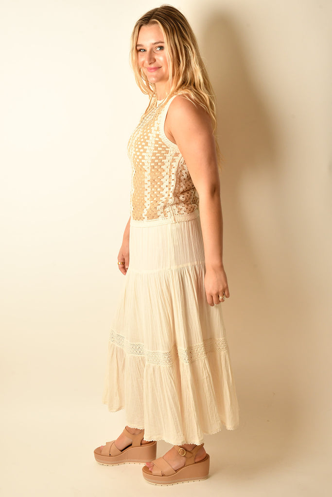 LUNA BOHO MAXI SKIRT