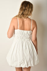 BUBBLE HEM MINI DRESS