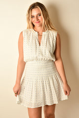 MARMONT SMOCKED DROP-WAIST