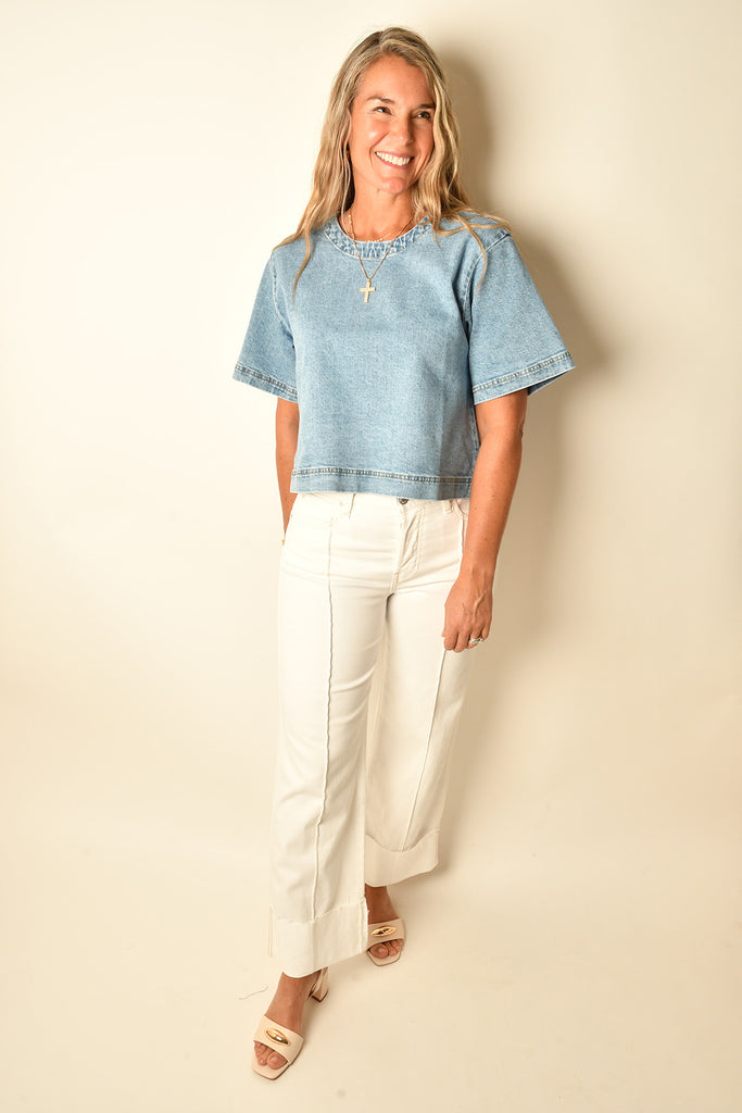 JESSE DENIM TOP