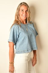 JESSE DENIM TOP