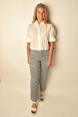 CHECKERED WIDE LEG