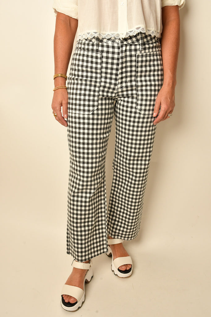 CHECKERED WIDE LEG