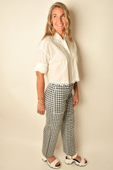 CHECKERED WIDE LEG
