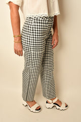 CHECKERED WIDE LEG