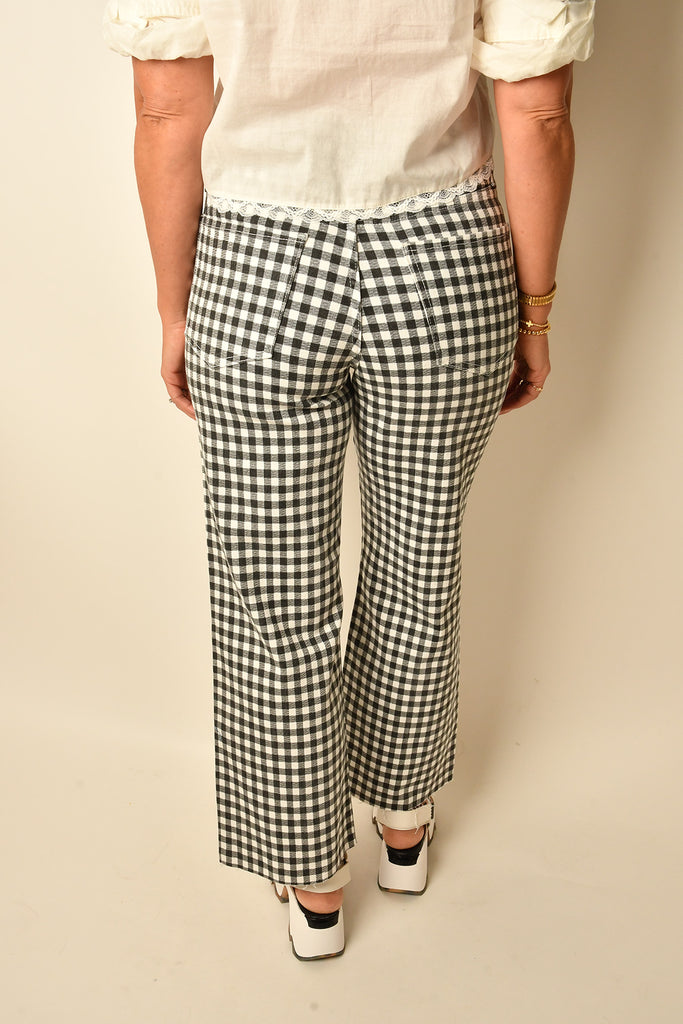 CHECKERED WIDE LEG