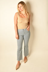 KELSEY HIGH RISE STRIPED JEAN