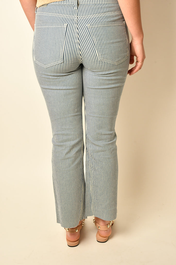 KELSEY HIGH RISE STRIPED JEAN