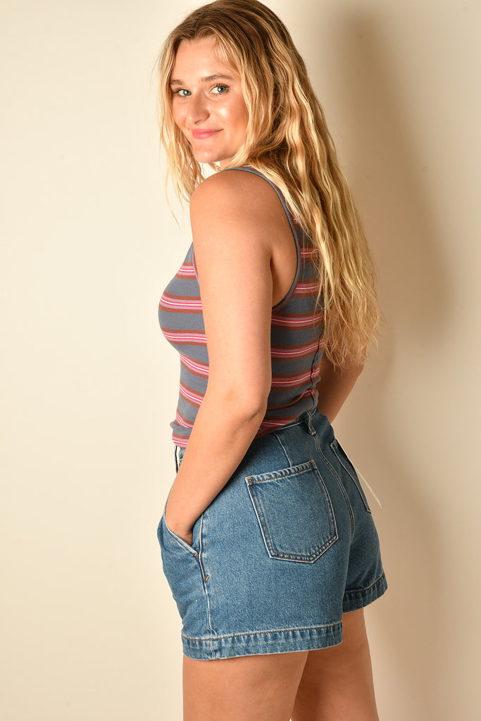 JAMIE STRIPE HENLEY +colors