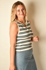 JAMIE STRIPE HENLEY +colors