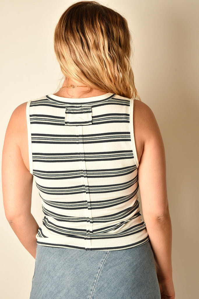 JAMIE STRIPE HENLEY +colors