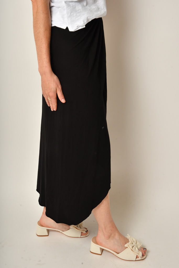 DRAPED MIDI SKIRT