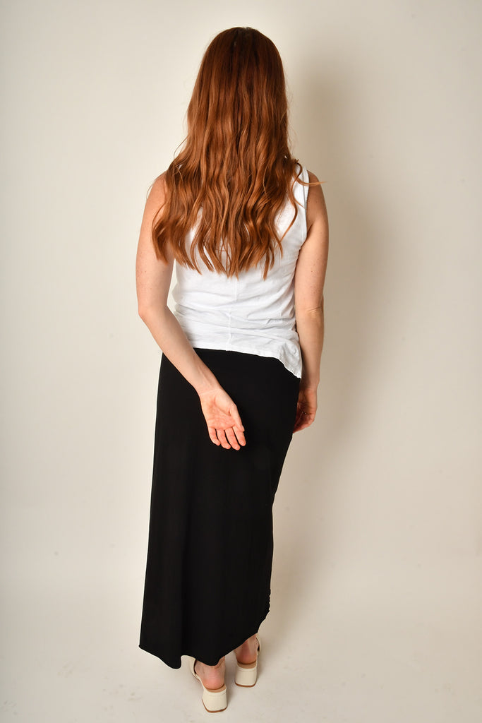DRAPED MIDI SKIRT