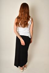 DRAPED MIDI SKIRT