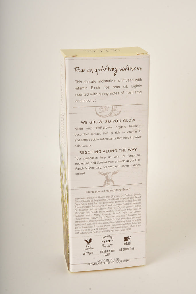 FHF CITRINE BEACH HAND LOTION