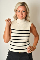 RIBBED FUNNEL NECK