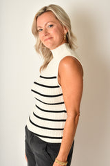 RIBBED FUNNEL NECK