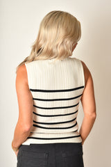 RIBBED FUNNEL NECK