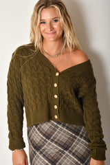 CABLE KNIT CARDIGAN