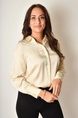 FLORAL JACQUARD BLOUSE