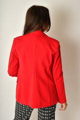 FAUX DOUBLE BREASTED BLAZER