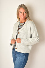 3 BUTTON CARDIGAN + color