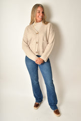 3 BUTTON CARDIGAN + color
