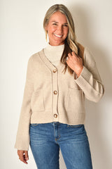 3 BUTTON CARDIGAN + color