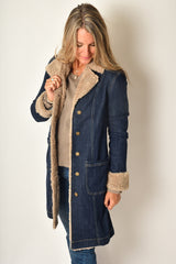 DENIM JACKET WITH SHERPA