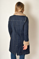 DENIM JACKET WITH SHERPA