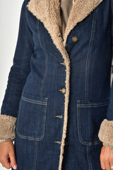 DENIM JACKET WITH SHERPA