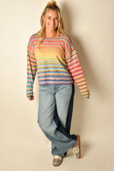 RAINBOW STRIPE SWEATER