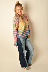 RAINBOW STRIPE SWEATER