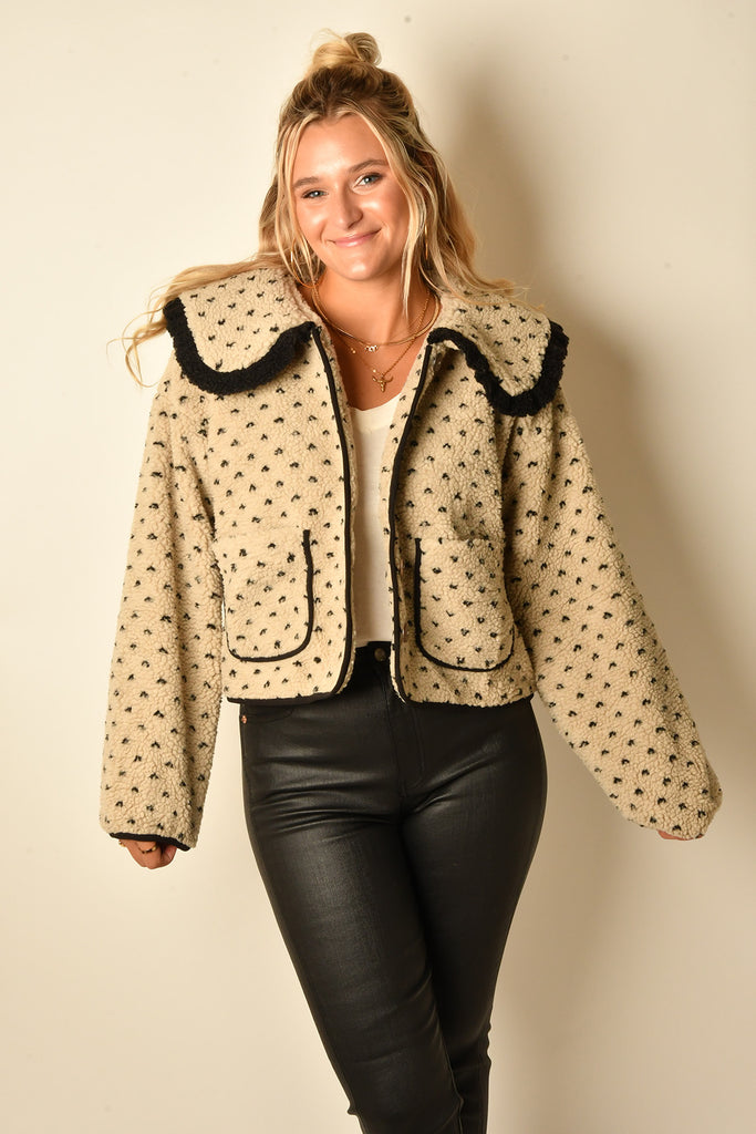 GIRLIE COLLAR SHERPA