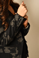 NOTCH COLLAR BUTTON BLAZER