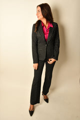 WINDOWPANE FITTED BLAZER