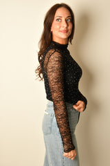 KYRA BEADED LACE TOP