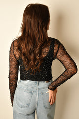 KYRA BEADED LACE TOP