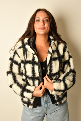 SHERPA ZIP UP HOODIE