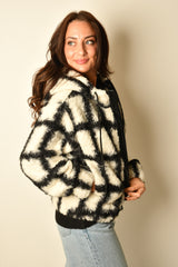 SHERPA ZIP UP HOODIE