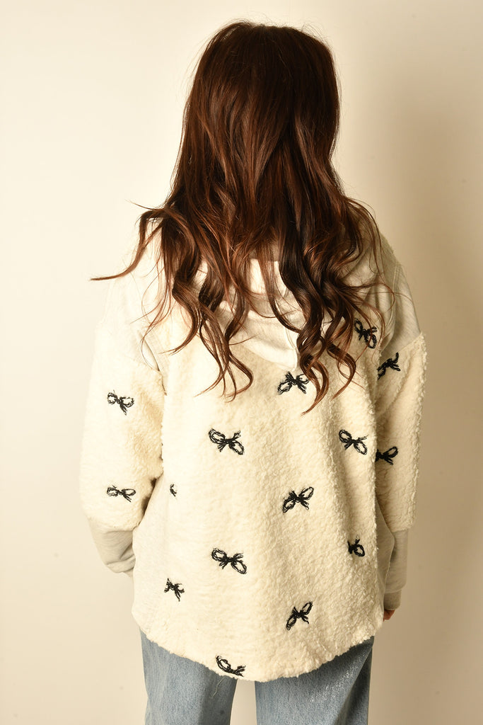 BOW SHERPA HOODIE