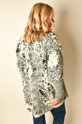 FLORAL OPEN FRONT CARDIGAN