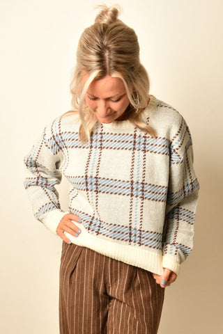 JUNCTION PLAID SWEATER