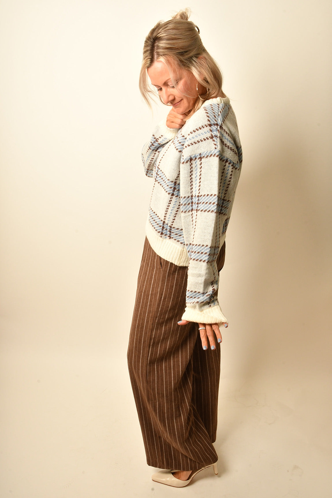 JUNCTION PLAID SWEATER