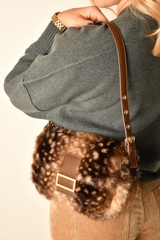 BEVERLY FAUX FUR HANDBAGS