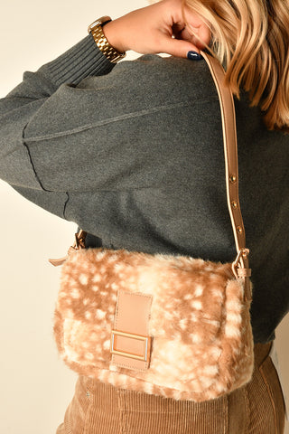 BEVERLY FAUX FUR HANDBAGS